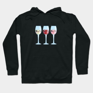 Kawaii Wine Drink Party Hoodie